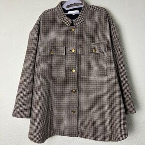 Preston & York Houndstooth Blazer with Gold Accents